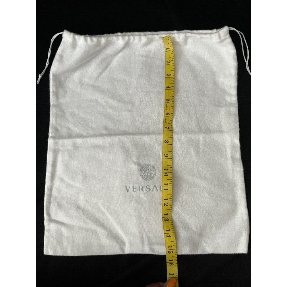 Versace Storage Drawstring Dust Bag Cotton White 15.5" x 13.5 - Picture 2 of 4